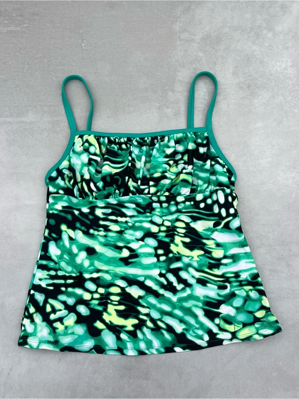 Y2K Green Swim Tank Top